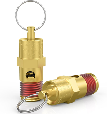 #ad 2 Pcs 1 4quot; NPT M 175 PSI Air Compressor Pressure Relief Valve Brass Safety $15.93