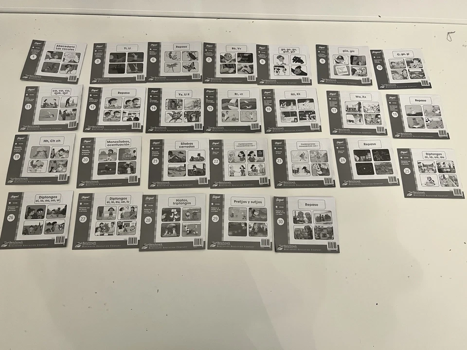 Benchmark Education Spanish Reading Phonics Mini Books Lot of 26ct 1st-4th grade - Image 2 of 4
