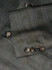 LUCIANO BARBERA Collezione Sartoriale Hand Made Wool Silk 3Btn Blazer Jacket 40