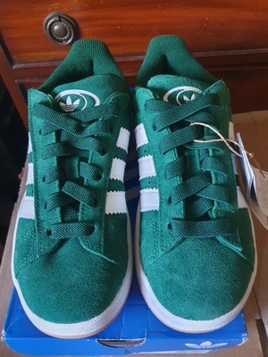 Kinder Adidas Campus Turnschuhe dunkelgrün Größe UK 2 