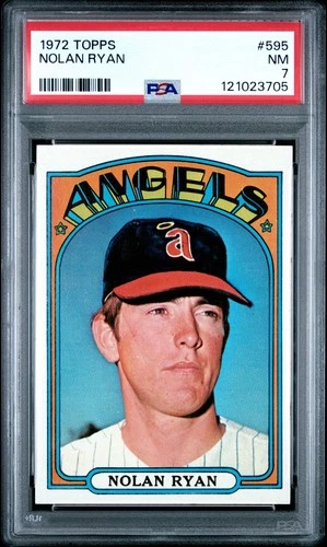 1972 Topps NOLAN RYAN #595 PSA 7 NM