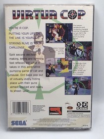 Virtua Cop (Sega Saturn, 1995) Game disc and Artwork Only