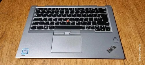 Genuine Lenovo ThinkPad Yoga X380 Complete Palmrest UK Keyboard Touchpad Silver