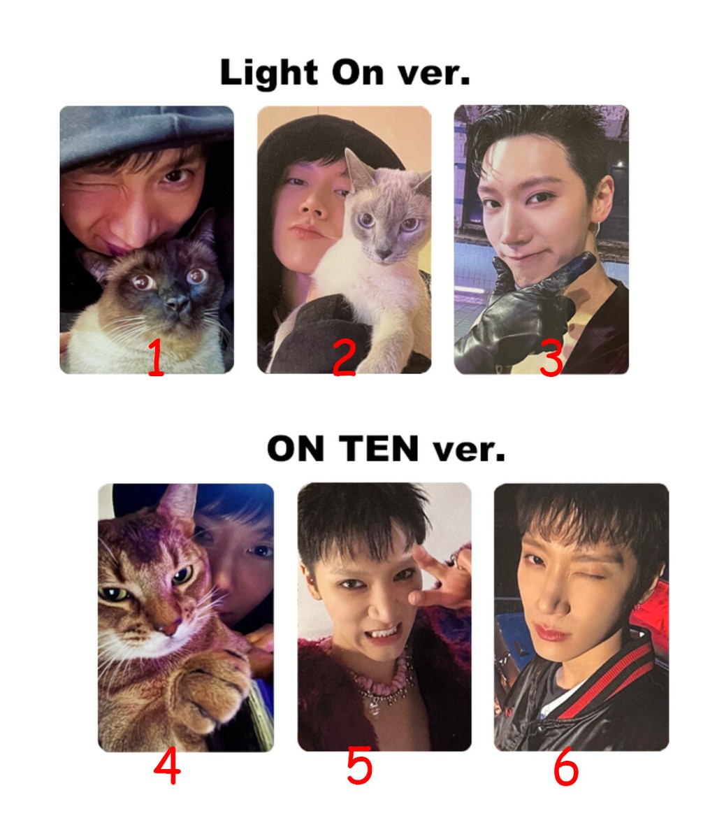 TEN Nightwalker Album PHOTOCARD PHOTO CARD POST CARD KPOP NCT U, WayV 엔시티