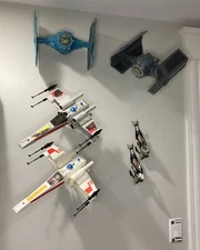 Starship Wall Mount Bracket Multi Directional Vintage Star Wars X-Wing TIE Snow