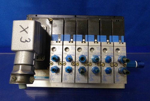 Festo Ventilinsel VIMP1-01-MVH-1/8-6 TN 18175 6x MVH-5-1/8 B 19779 - Picture 5 of 9