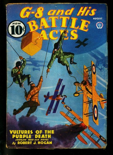 PULP: G-8 and His Battle Aces Pulp Agosto 1936 - Avvoltoi della Morte Viola... prezzo ebay