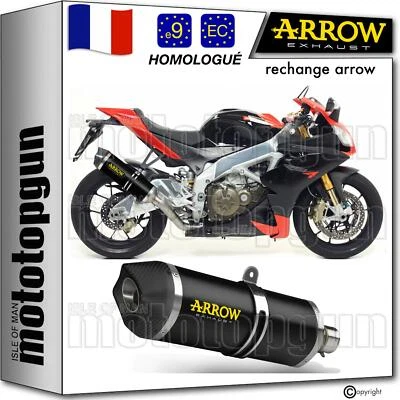 echappement approuve noir c tech arrow pour aprilia rsv4 rsv-4 factory 2014 14 - Photo 1/4