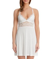 Hanky Panky Bouquet Lace Chemise Nightgown, Medium, White