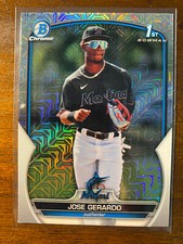 2023 Bowman Chrome Jose Gerardo #BCP-195 1st Mojo Refractor Miami Marlins