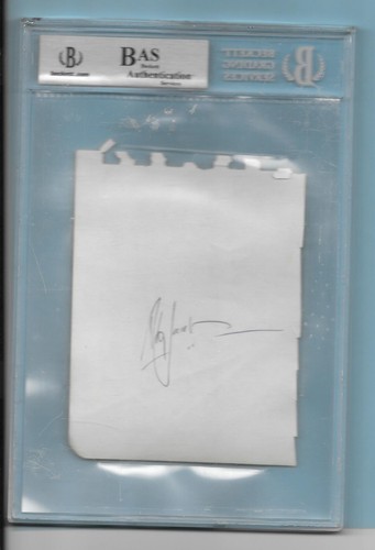 Bold Haystacks Calhoun/ Abe Jacobs Autograph Beckett Authenticated 5.5x4 inches - Picture 2 of 2