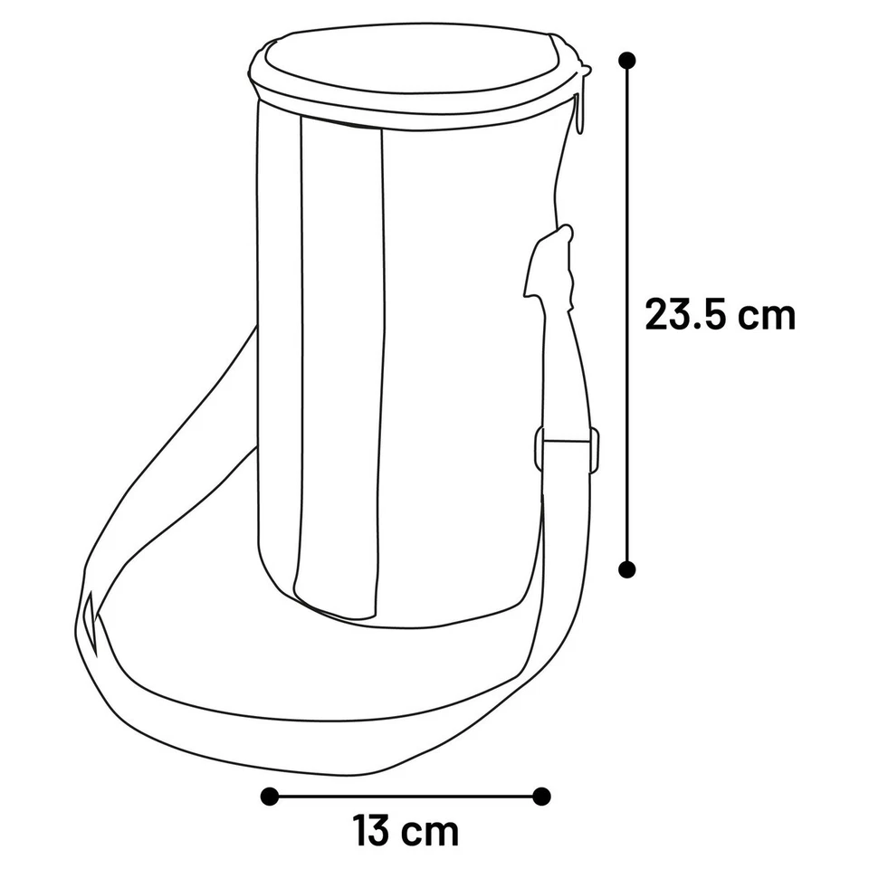 Flamingo Futtertonne Oben Blau 2,6L für Hunde - Praktischer Futterbehälter - Bild 4 von 4