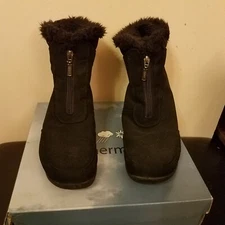 Weathermates by Khombu Frostline Winter Zip Boots Black 10