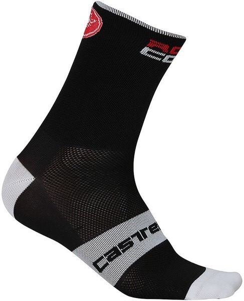 Castelli Rosso Corsa 6 Socks Men's Small Black Bike Cycling 
