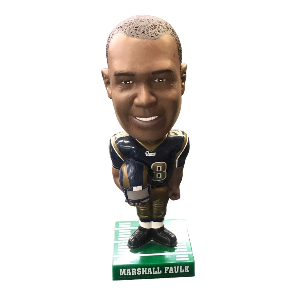 Cabeza Bobble Vintage NFL St. Louis Rams Foto 2 de 2