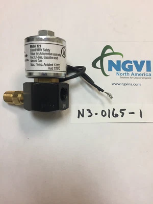 AFC-121; LPG/LP Gas 12V Solenoid Lockoff Valve; 312 psi; Includes Brass Nipple