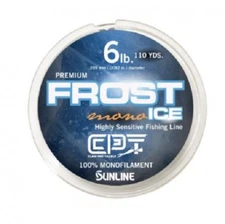 Clam FROST ICE Monofilament Metered Ice Fishing Line Orange Clear - 2 LB Test