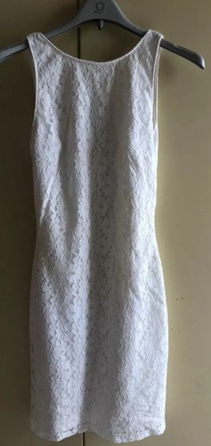 Tubino in pizzo bianco Zara S | eBay