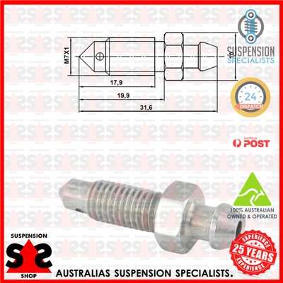Carlson Front Brake Bleeder Screw – Compatible With Nissan Juke (2011-2017), Direct OEM Replacement For Brake Service