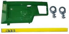 New LEFT SIDE PANEL/ LH STICKER/ CLIP KIT AM128983 Fits John Deere 415