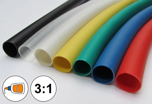 1 foot Heat Shrink Tube Lot 3:1 Adhesive Glue Dual Wall marine/to 12 inch
