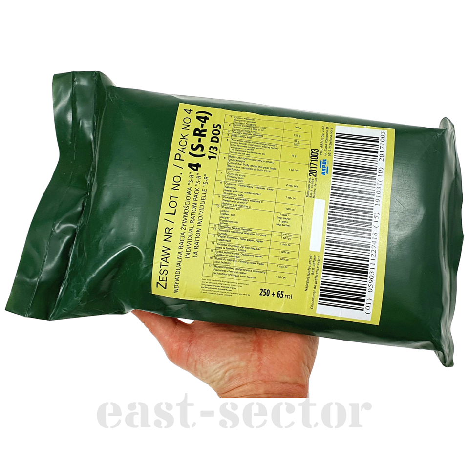 Polish Army SR MRE Military Food Ration Meal Ready to Eat Combat Pack ...