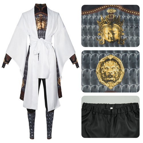 Black Myth Wukong Erlang God Costume Halloween Show Set for Adults and Children