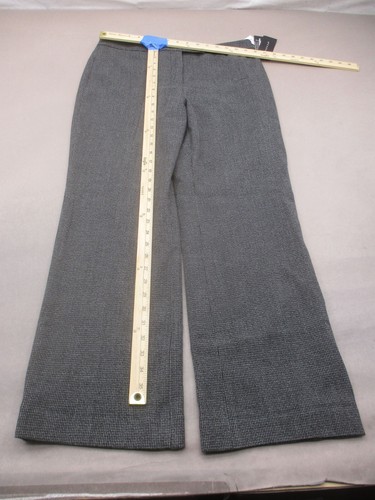 NWT Rafaella Size 10 Womens Gray Zip Fly Pockets Low Rise Knit Dress Pants 156 - Picture 2 of 9