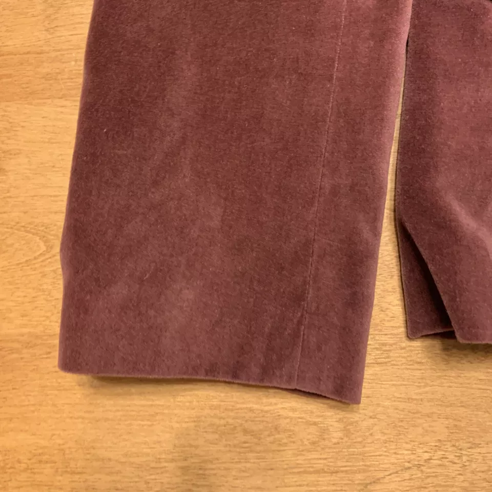 Blazer Boden Terciopelo Doble Pecho Para Mujer UK 10 US 6 Vino Tinto Retro Forrado Boho Foto 2 de 4