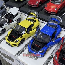 MINICHAMPS 1:18 Porsche Cayman GT4 RS Spyder Alloy Open Model Car Diecast Gifts