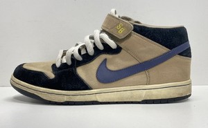 Nike SB Dunk Mid Cappuccino Dark Indigo Black 2008 Skate Shoes Size 11