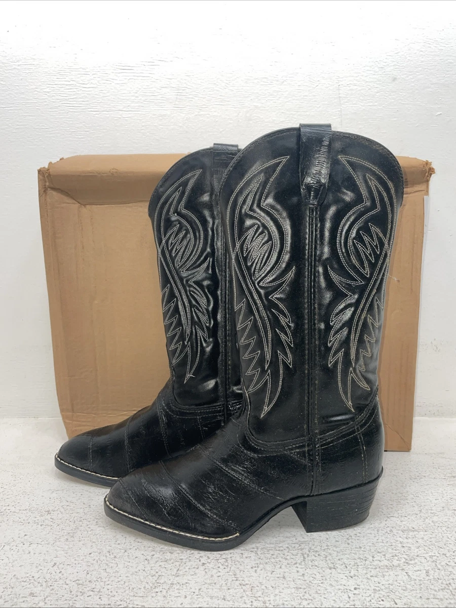 Bottes de cowboy vintage en cuir pour homme 9 fabriquées