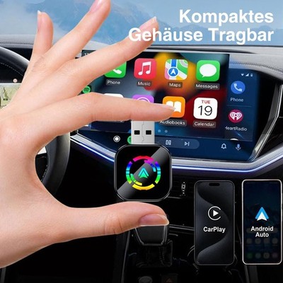 3 in 1 Wireless Apple Carplay Android Auto Adapter USB Car Dongle Connect Box