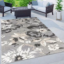 Rugshop Outdoor Rug Bergamo Contemporary Floral Indoor/Outdoor Carpet for Patio