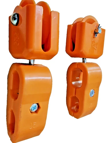 (QTY:2) MS1733020 HARRINGTON ''15'' HOIST CABLE 1/2'' FESTOON HANGER ASSEMBLY-2T