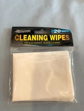 20 Pack HOMEMATE Cleaning Wipes Electronics Glasses & More #G13