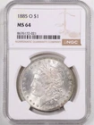 1885-O $1 Morgan Silver Dollar MS64 NGC 8676172-021