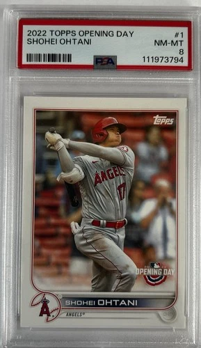 2022 Topps Opening Day - Shohei Ohtani #1 Swinging PSA 8