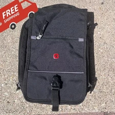 SwissGear Black Messenger Vertical Adjustable Strap Bag