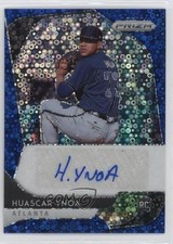 2020 Prizm Rookie Quick Pitch Blue Donut Circle 32/50 Huascar Ynoa Auto 6o3