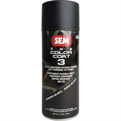 SEM Paints Color Coat 3 Landau Black 16 oz Aerosol