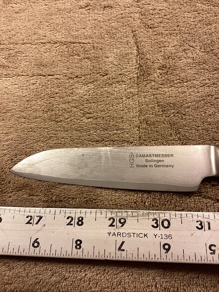 Cuchillo damasco HGS Solingen 5” cuchillo usado en excelente estado Foto 2 de 4