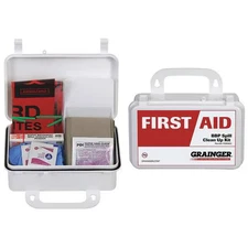 Bloodborne Pathogen Kit, Not Applicable Volume Absorbed per Kit, Bag, White, 27