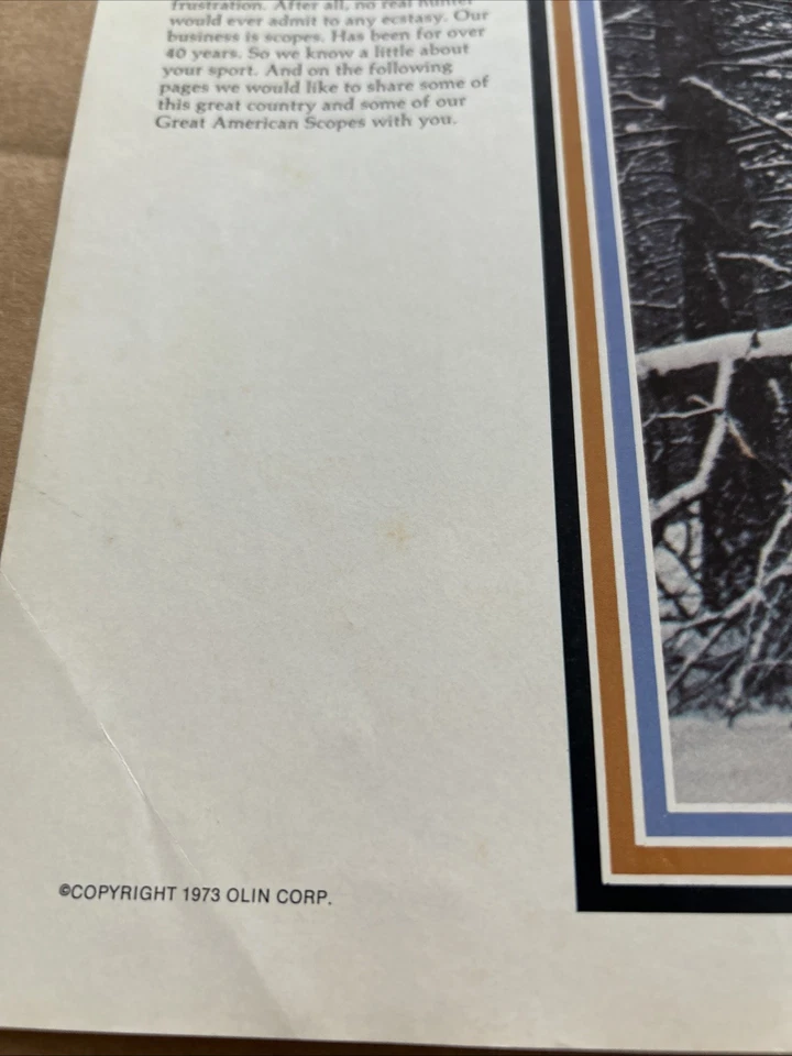 1974 WEAVER RIFLESCOPE  CATALOG, GREAT AMERICAN SCOPE CATALOG - Image 2 of 3