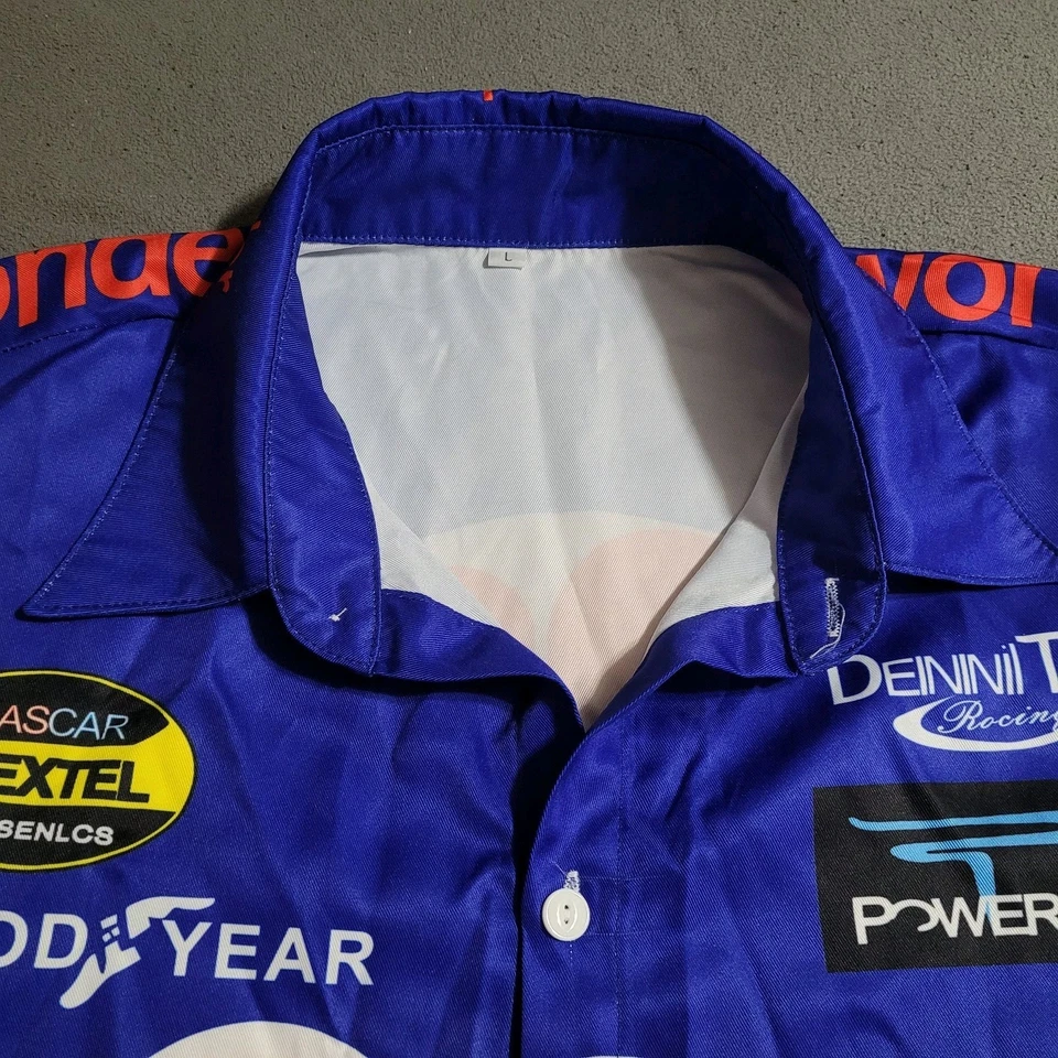 CAMISA RICKY BOBBY NASCAR Para Hombre GRANDE Wonder Bread Talladega Nights Crew Racing Foto 3 de 4