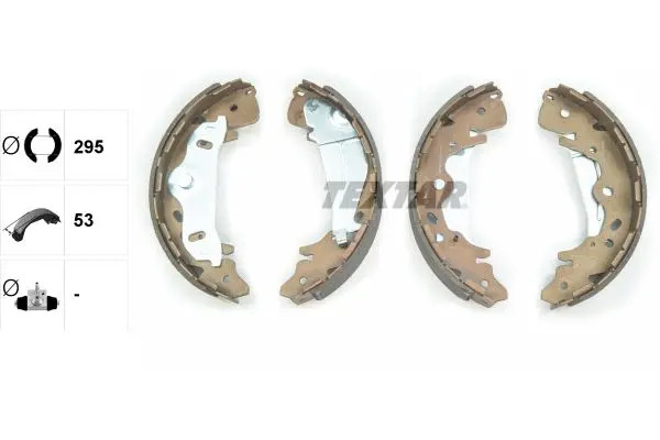 Brake shoes 91065800 TEXTAR for KIA SEDONA Mk II