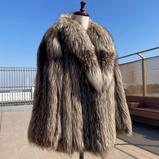 Saga Fox Silver Fox Fur Coat Gold Label Full Fur Jacket Japan