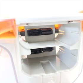 Dreamcast Official Controller HKT-7700 Clear Orange Controll Pad SEGA 9163