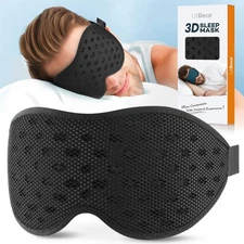 Breathable Sleep Mask, 3D Eye Mak Sleep for Side Sleepers Women Men