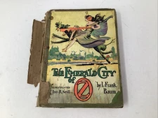 Antique Book  1910 The Emerald City Of OZ Book  by L. Frank Baum Vintage